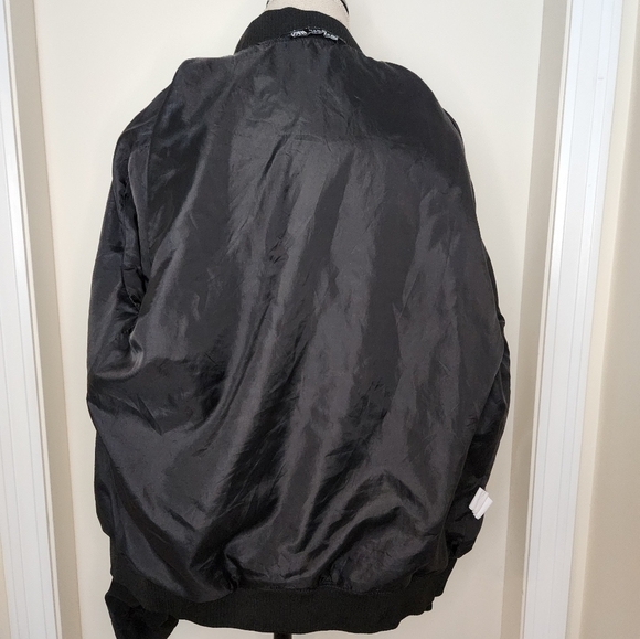 Mens Bomber Jacket Black - Picture 6 of 11